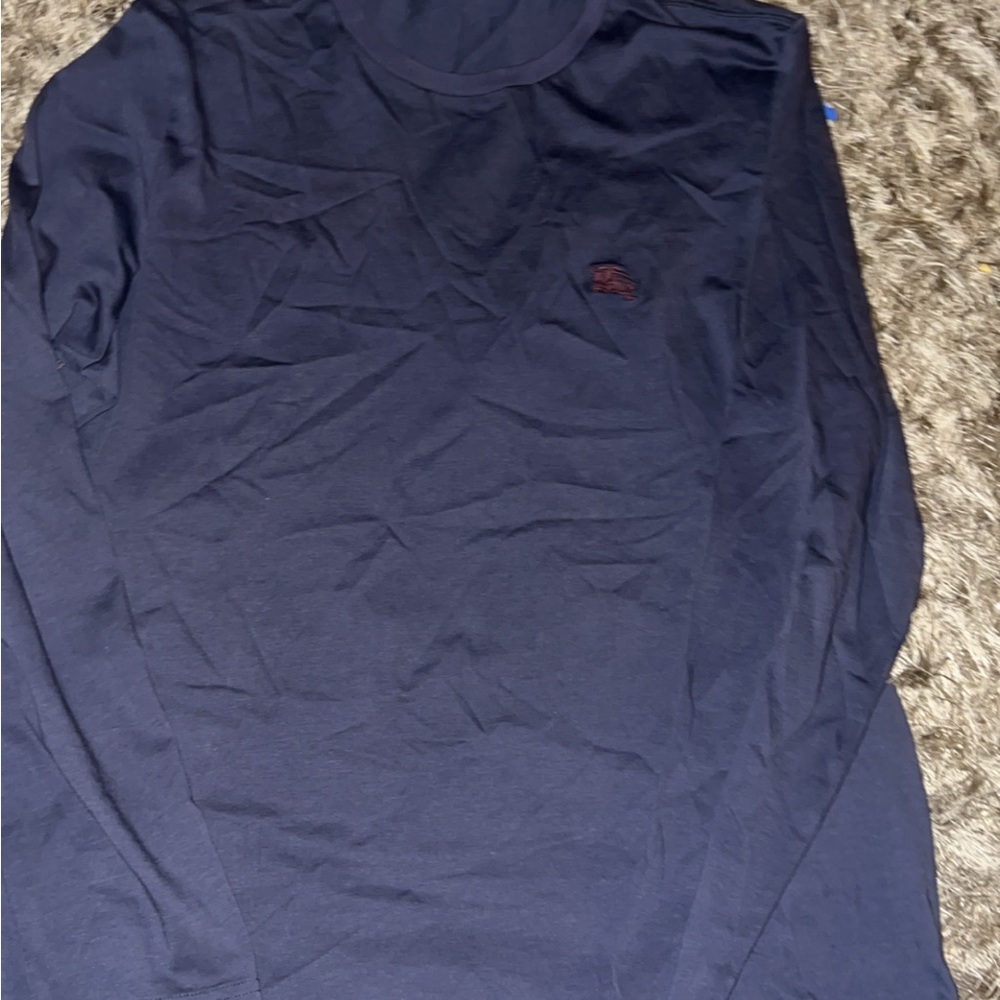 Burberry Dark Blue Long Sleeve Tee
